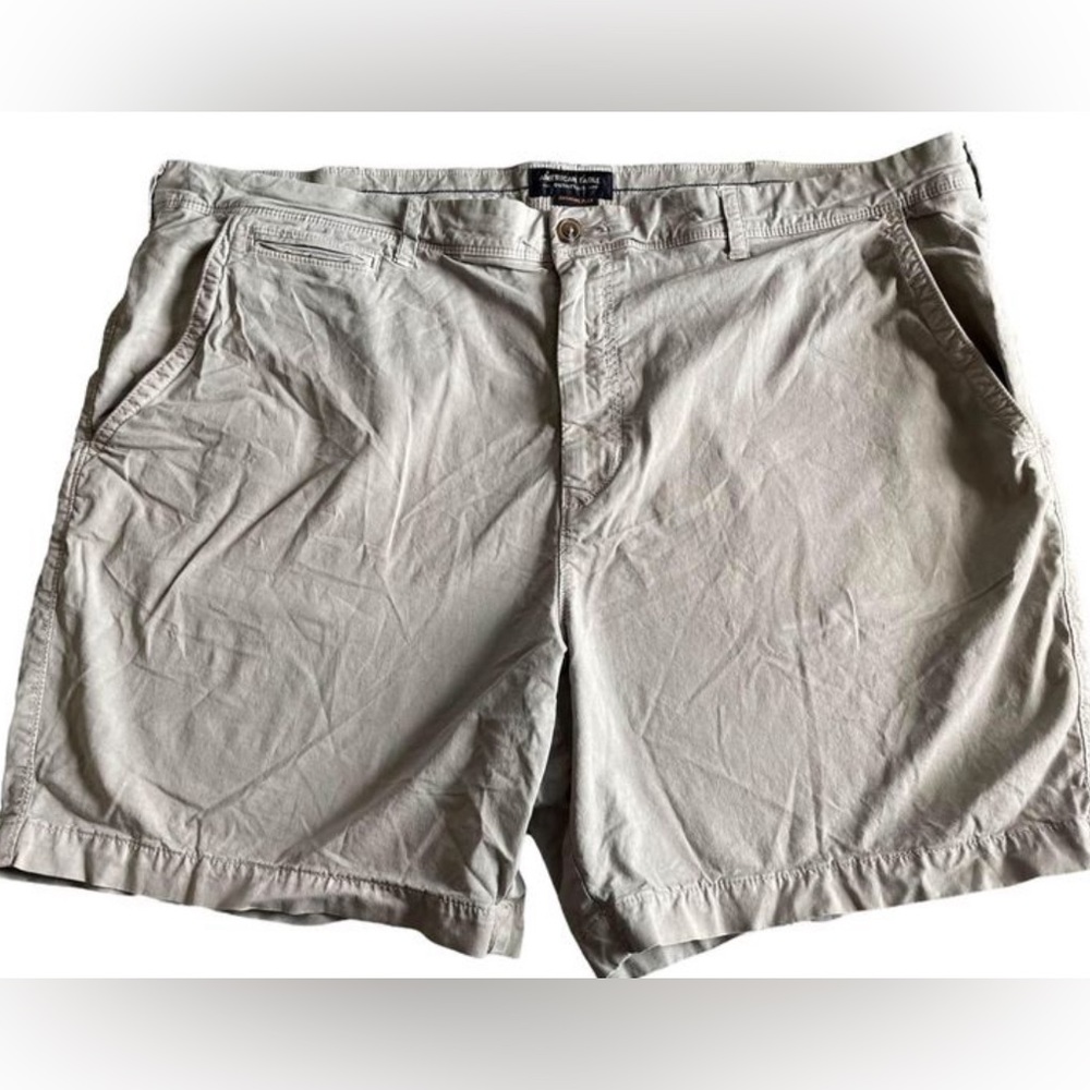 Mens size 46 American Eagle tan/light brown khaki shorts extreme flex KH32